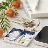 夜の冬門 キーホルダー (正面右)