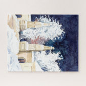 夜の冬門 ジグソーパズル (横)