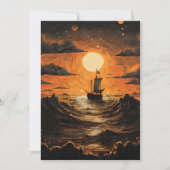 夜の出帆船 シーズンカード (正面)