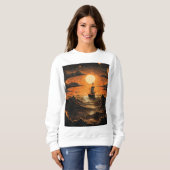 夜の出帆船 スウェットシャツ (正面フル)