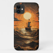 夜の出帆船 Case-Mate iPhoneケース (裏面)