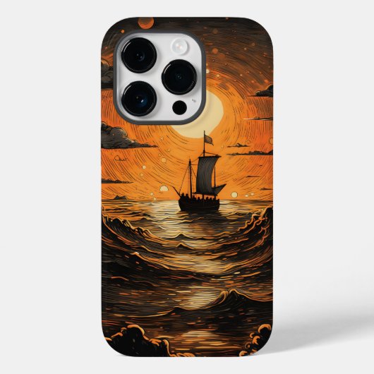 夜の出帆船 Case-Mate iPhoneケース (裏面)