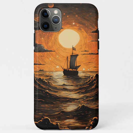 夜の出帆船 Case-Mate iPhoneケース (裏面)