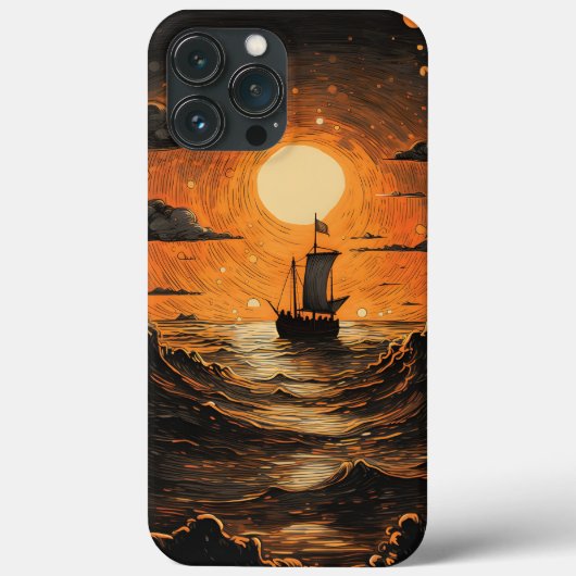 夜の出帆船 Case-Mate iPhoneケース (裏面)