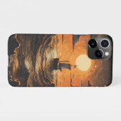 夜の出帆船 iPhoneケース (裏面横)