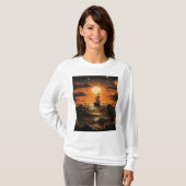 夜の出帆船 Tシャツ (正面フル)