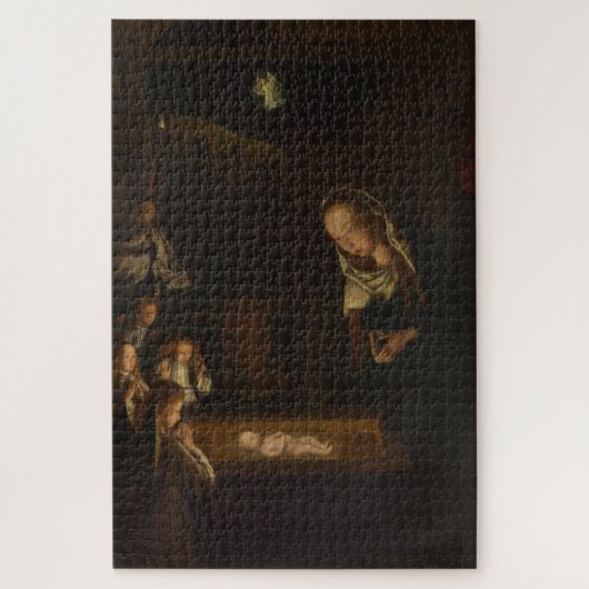 夜の出生(イエスの誕生、クリスマス) ジグソーパズル (縦)