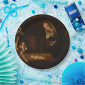 夜の出生(イエスの誕生、クリスマス) ペーパープレート (パーティー)