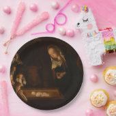 夜の出生(イエスの誕生、クリスマス) ペーパープレート (パーティー)