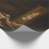 夜の出生(イエスの誕生、クリスマス) ラッピングペーパー (角)