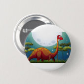 夜の分野の恐竜 缶バッジ (正面&裏面)
