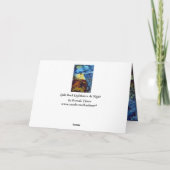 夜の割れた石の灯台 カード (裏面)