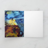 夜の割れた石の灯台 カード (内部)