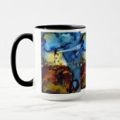 夜の割れた石の灯台 マグカップ (左)