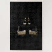 夜の反射の照らされた風車 ジグソーパズル (縦)