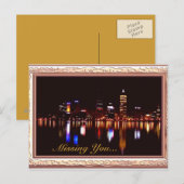 夜の反射 ポストカード (正面/裏面)