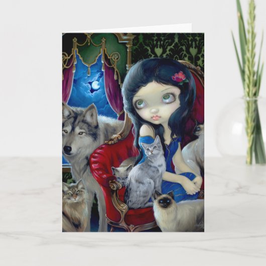 "夜の呼出し"挨拶状 カード (正面)