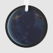夜の地球の都市灯 オーナメント (裏面)