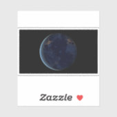 夜の地球の都市灯 シール (シート)