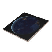 夜の地球の都市灯 タイル (側面)