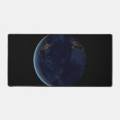 夜の地球の都市灯 デスクマット (正面)