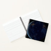 夜の地球の都市灯 ノートブック (内部)