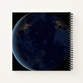 夜の地球の都市灯 ノートブック (裏面)