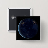 夜の地球の都市灯 缶バッジ (正面&裏面)