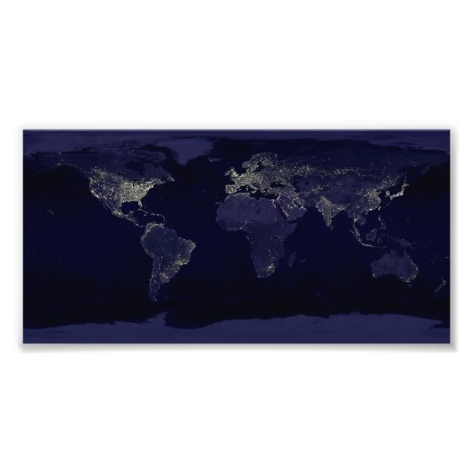 夜の地球 フォトプリント            (正面)