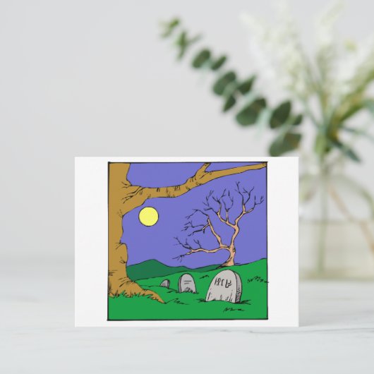 夜の墓地 ポストカード (スタンド正面)