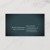 夜の夜に夜の夜の夜のヨガ瞑想ポーズ 名刺 (裏面)