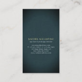 夜の夜に夜の夜の夜のヨガ瞑想ポーズ 名刺 (裏面)