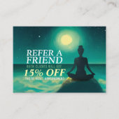 夜の夜に夜の夜の夜のヨガ瞑想ポーズ 紹介カード (正面)