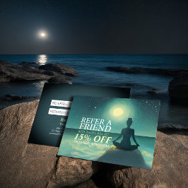 夜の夜に夜の夜の夜のヨガ瞑想ポーズ 紹介カード