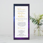 夜の天空エレガントな結婚式へようこそ プログラム (スタンド正面)