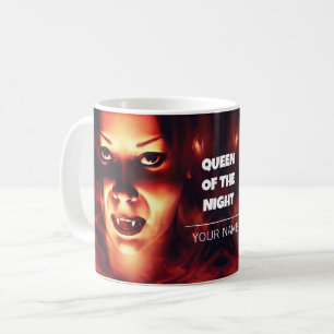 夜の女王。吸血鬼の女 コーヒーマグカップ