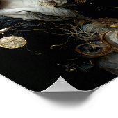 夜の女神Nyxシュルレアルファンタジーアートポスター ポスター (角)