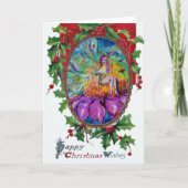 夜の妖精のクリスマスの願い シーズンカード (正面)