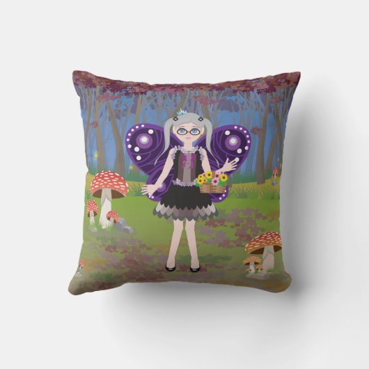 夜の妖精 クッション (裏面)