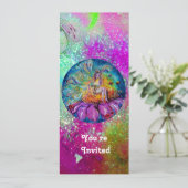 夜の妖精、ピンク色の紫の青の輝き 招待状 (スタンド正面)