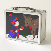 夜の子供そしてトナカイ メタルランチボックス (裏面)