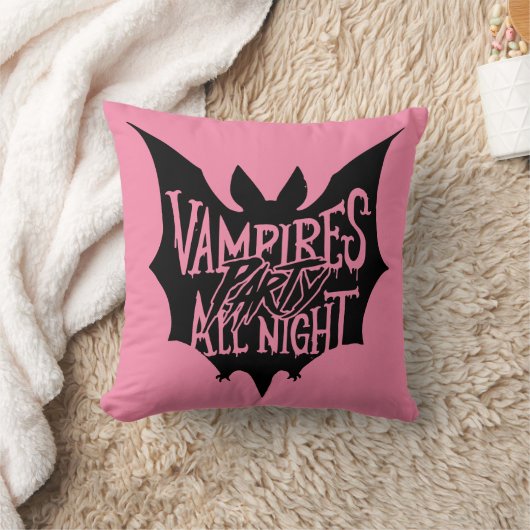 夜の宴:ヴァンパイアのハロウィンパーティー クッション (ブランケット)