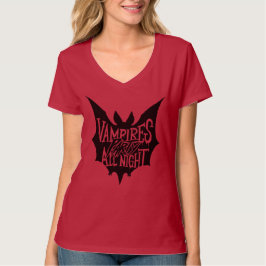 夜の宴:ヴァンパイアのハロウィンパーティー Tシャツ