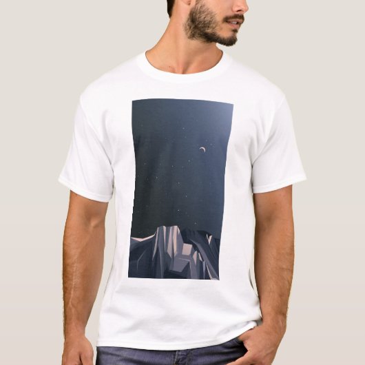夜の山 Tシャツ (正面)
