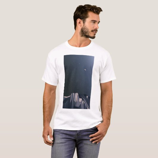 夜の山 Tシャツ (正面フル)