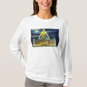 夜の州の国会議事堂の建物 Tシャツ (正面)