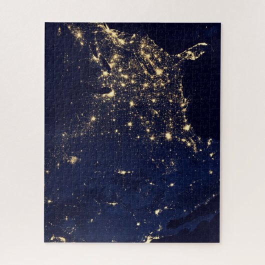 夜の州の統一された街灯。 ジグソーパズル (縦)