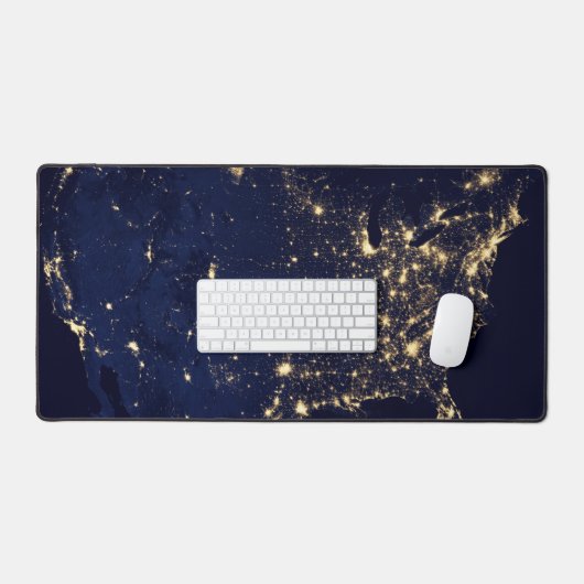 夜の州の統一された街灯。 デスクマット (キーボード&マウス)