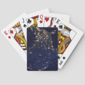 夜の州の統一された街灯。 トランプ (裏面)