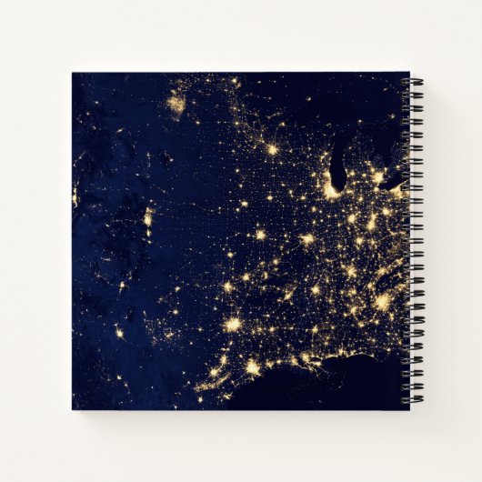 夜の州の統一された街灯。 ノートブック (裏面)